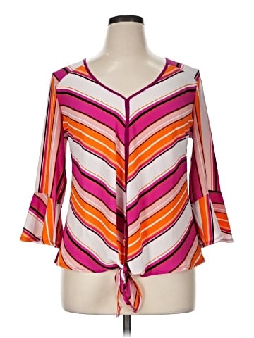 Perseption Concept 3/4 Sleeve Blouse (view 1)
