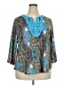 Wiholl Teal 3/4 Sleeve Blouse Size XXL - photo 1