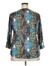 Wiholl Teal 3/4 Sleeve Blouse Size XXL - photo 2
