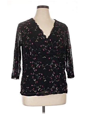 Notations 3/4 Sleeve Blouse (view 1)