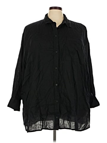 Old Navy 3/4 Sleeve Button-Down Shirt (view 1)
