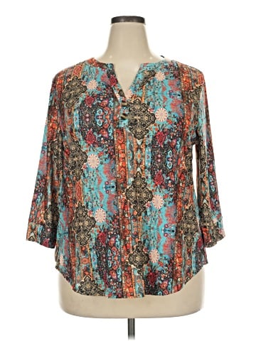 Ofeefan 3/4 Sleeve Blouse (view 1)