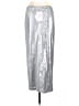 Avec Les Filles 100% Polyester Metallic Silver Formal Skirt Size 12 - photo 2