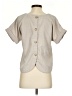 Madewell 100% Polyester Gray Short Sleeve Blouse Size XS - photo 2