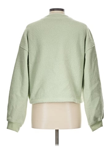 Madewell (Re)sourced Fleece Crop Cardigan (view 2)