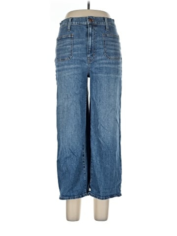 Madewell Wide-Leg Crop Jeans in Chesney Wash (view 1)