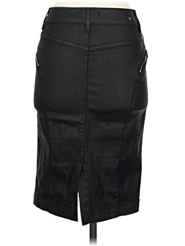 7 For All Mankind Denim Skirt (view 2)