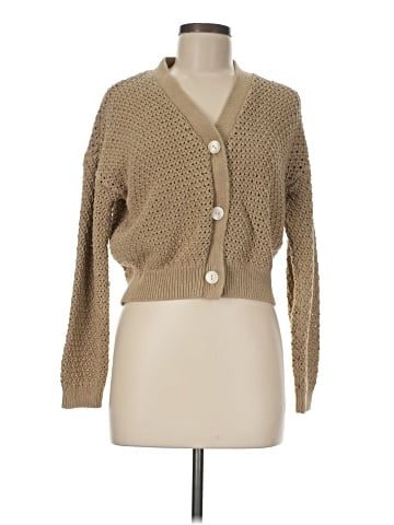 Madewell Open-Stitch Crop Cardigan Sweater (view 1)