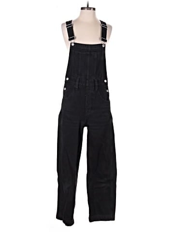 Madewell Straight-Leg Overalls in Lunar Wash (view 1)