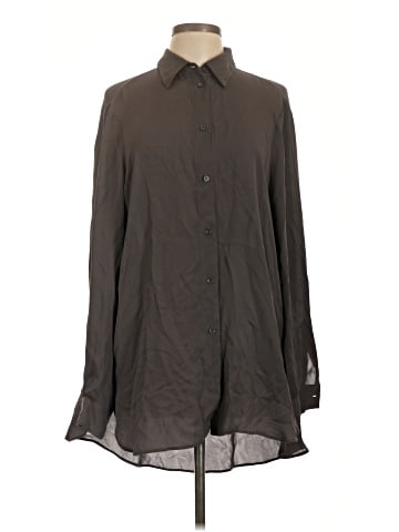 Jarbo Long Sleeve Silk Top (view 1)