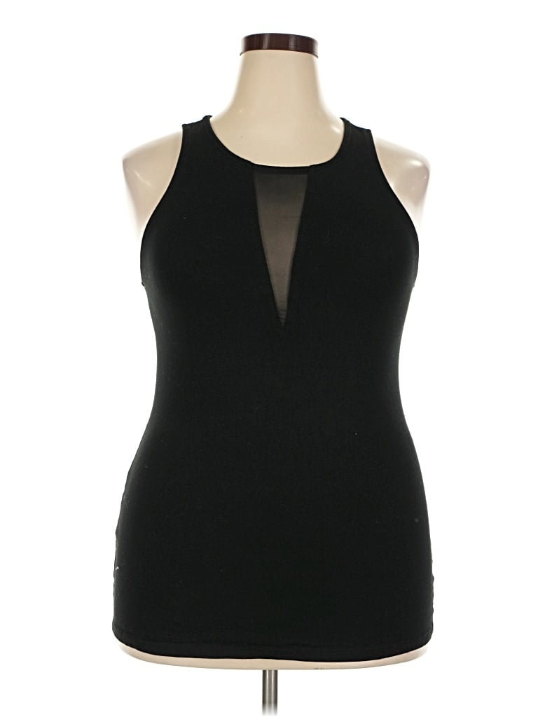 Pre-owned Torrid Tank Top Black Halter Neckline Tops