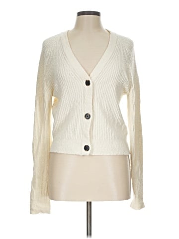Madewell Boucl&eacute;-Knit V-Neck Cardigan Sweater (view 1)