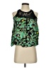 Hazel 100% Rayon Green Sleeveless Blouse Size S - photo 1