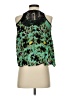 Hazel 100% Rayon Green Sleeveless Blouse Size S - photo 2