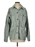 Topshop 100% Cotton Solid Green Jacket Size 4 - photo 1