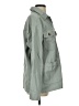 Topshop 100% Cotton Solid Green Jacket Size 4 - photo 4