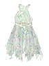 Rare Editions 100% Polyester Floral Green Dress Size 7 - photo 1