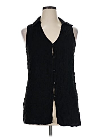 MNG Sleeveless Button-Down Shirt (view 1)