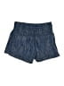 Athleta 100% Linen Chevron-herringbone Blue Shorts Size 2 - photo 2