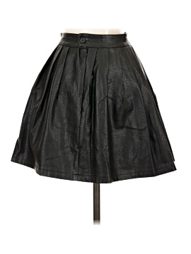 Lioness Faux Leather Skirt (view 2)