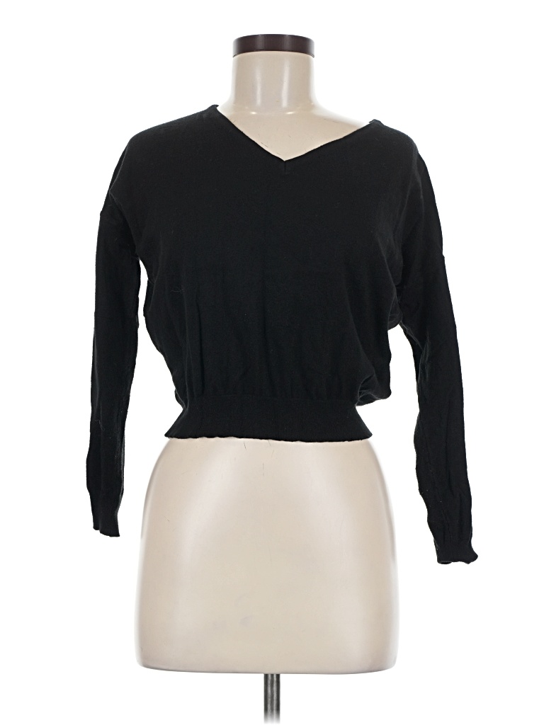 Pre-owned Papaya Pullover Sweater In Black