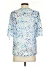 The Limited 100% Polyester Blue Short Sleeve Blouse Size XS - photo 2