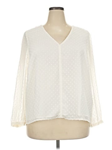 J.Crew Factory Store 3/4 Sleeve Blouse (view 1)