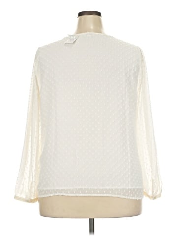 J.Crew Factory Store 3/4 Sleeve Blouse (view 2)
