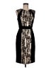 JS Collections 100% Polyester Graphic Black Cocktail Dress Size 8 - photo 1