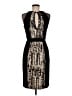 JS Collections 100% Polyester Graphic Black Cocktail Dress Size 8 - photo 2
