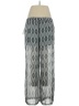Bisou Bisou 100% Polyester Argyle Silver Casual Pants Size XL - photo 2