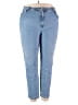 Just My Size Solid Blue Jeans Size 26W - photo 1