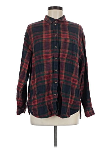 American Eagle Outfitters Long Sleeve Button-Down Shirt (view 1)
