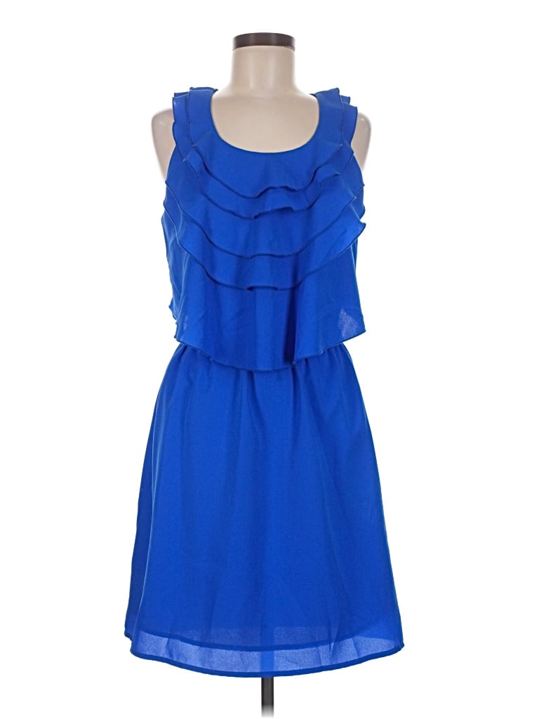 Pre-owned Joy Joy Casual Dress In Blue