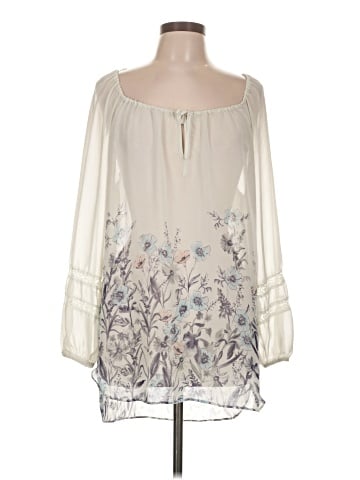 LC Lauren Conrad 3/4 Sleeve Blouse (view 1)