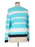 Liz Claiborne 100% Cotton Stripes Blue Pullover Sweater Size XL - photo 2