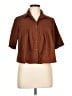 Assorted Brands 100% Polyester Brown 3/4 Sleeve Blouse Size L - photo 1