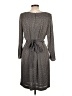 Escada 100% Polyester Chevron-herringbone Gray Casual Dress Size EU 42 / US 12 - photo 2