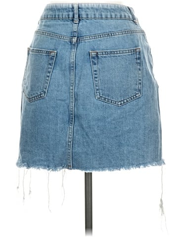 Topshop Denim Skirt (view 2)