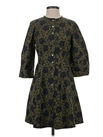 Madewell Sculptural-Sleeve Pleated Mini Dress (view 1)