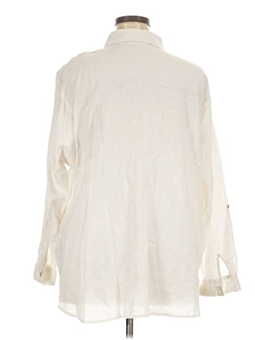 Susan Graver Long Sleeve Button-Down Shirt (view 2)
