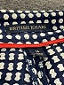 British Khaki Polka Dots Blue Shorts Size 14 - photo 3