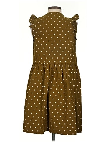 Madewell Ruffle-Sleeve Button-Front Mini Dress in Polka Dot (view 2)