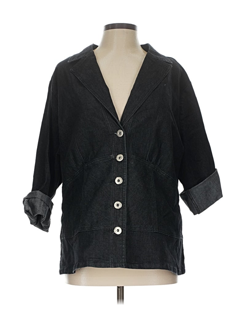 Pre-owned Ashley Stewart Blazer Jacket In Black