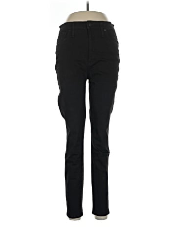 Madewell 10" High-Rise Skinny Jeans in Black Frost (view 1)