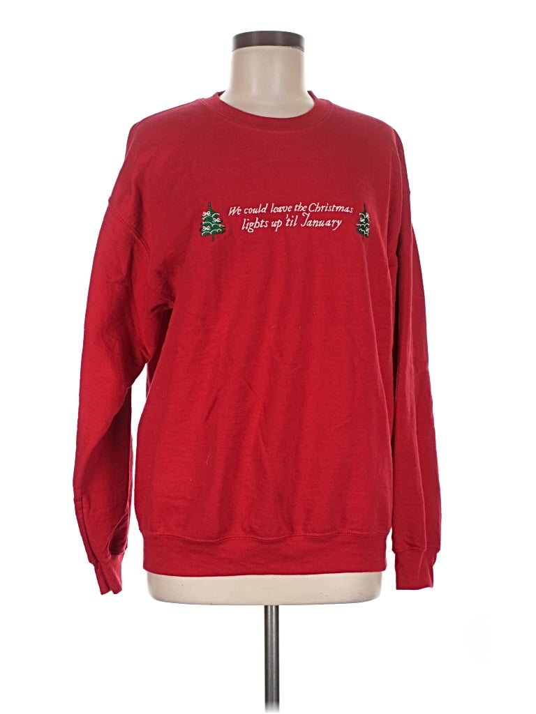 Pre-owned Walmart Sweatshirt In Red