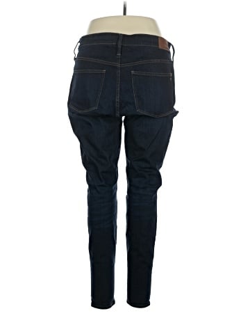 Madewell Tall 9" Mid-Rise Skinny Jeans in Larkspur Wash: TENCEL&trade; Denim Edition (view 2)