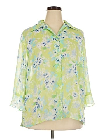 Notations 3/4 Sleeve Blouse (view 1)