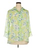 Notations 100% Polyester Floral Green 3/4 Sleeve Blouse Size 2X - photo 1
