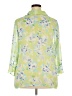 Notations 100% Polyester Floral Green 3/4 Sleeve Blouse Size 2X - photo 2